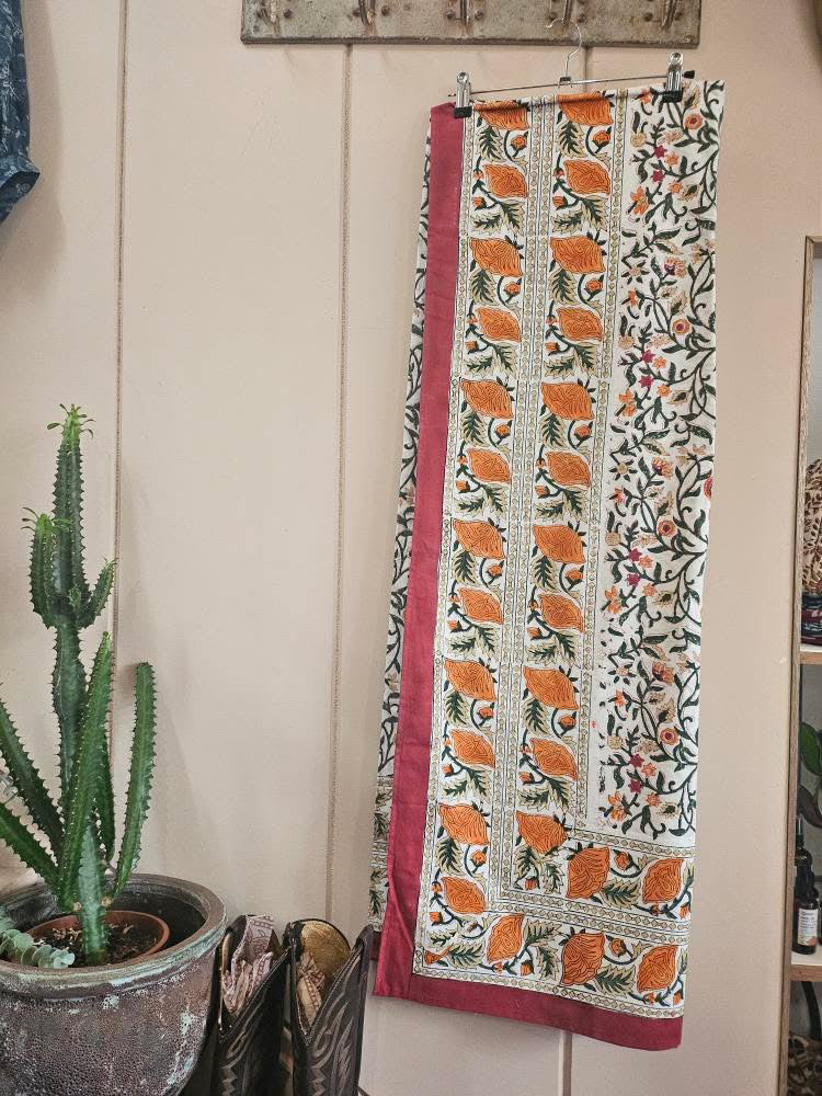 Hand Block Printed Table Cloth #6
