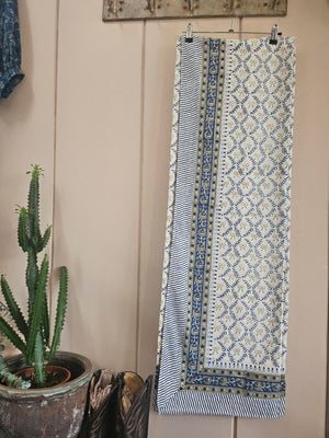 Hand Block Printed Table Cloth #7