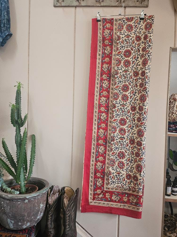 Hand Block Printed Table Cloth #8
