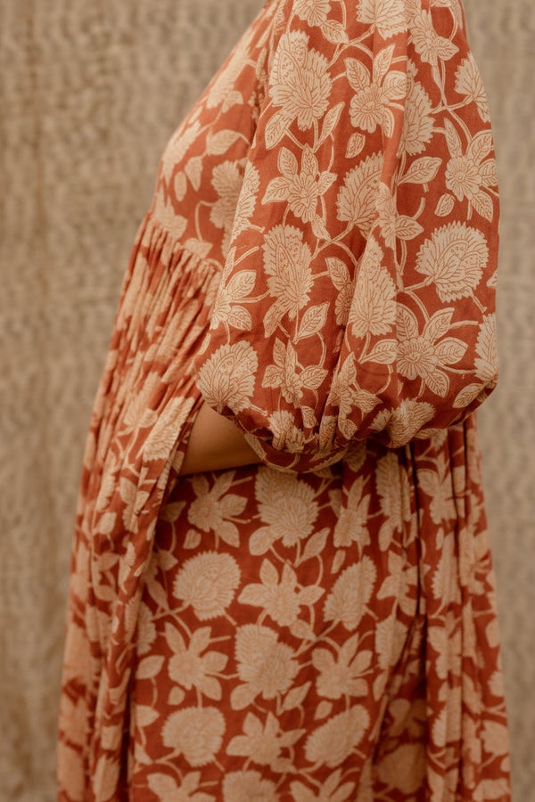 The Paige Dress - Dusty Peach
