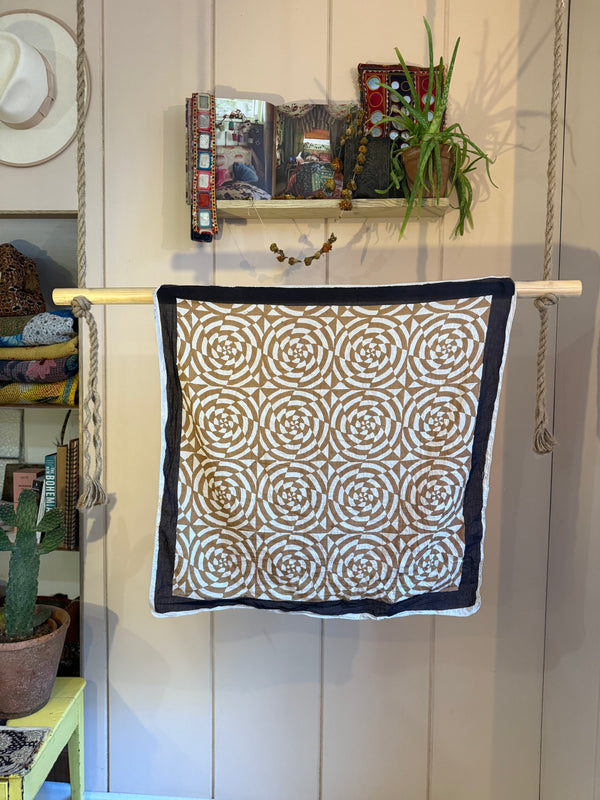 Block Printed Neckerchief - large #3