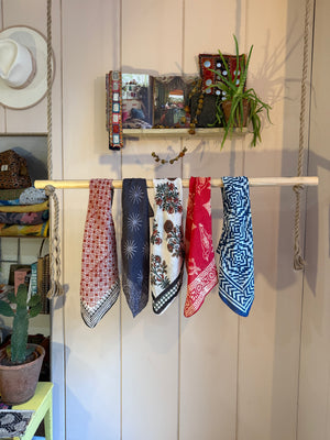 Block Printed Neckerchief - standard #1