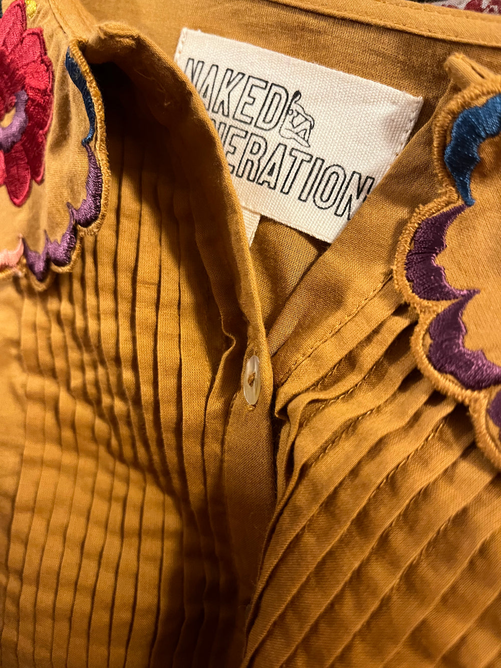 The Harriet Blouse Cumin Medium FAULTY