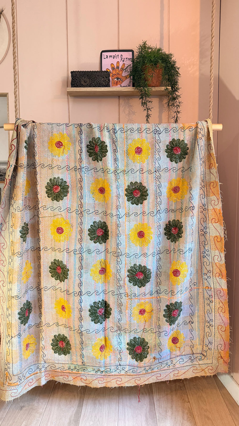 One-of-a-Kind Wanderlust Kantha #1