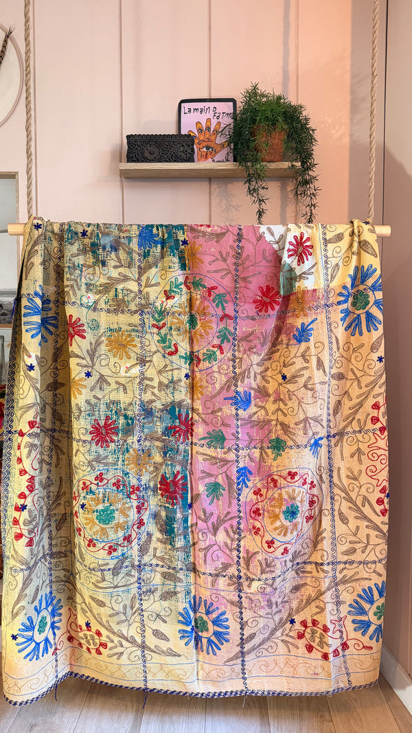 One-of-a-Kind Wanderlust Kantha #16