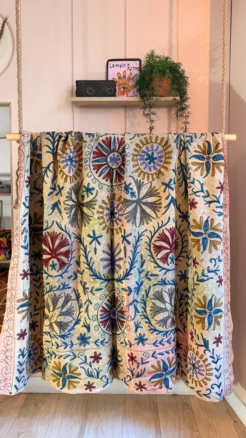 One-of-a-Kind Wanderlust Kantha #7