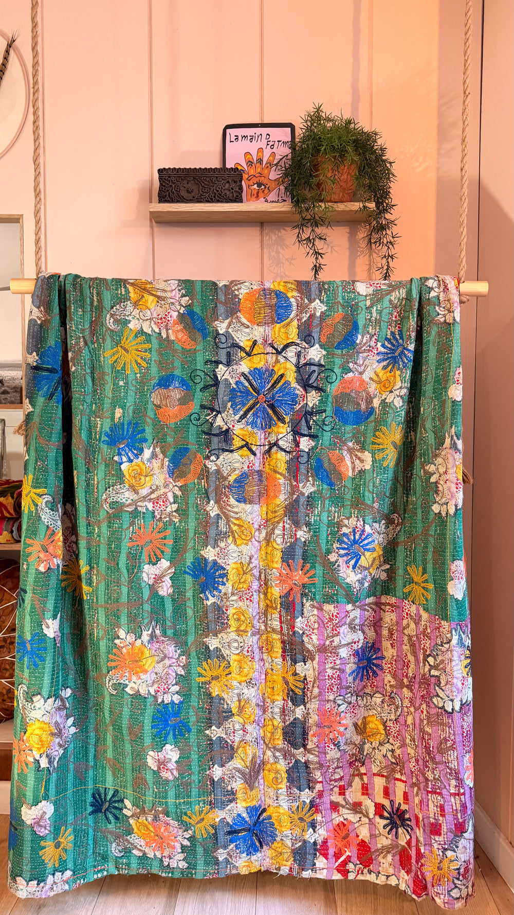 One-of-a-Kind Wanderlust Kantha #9