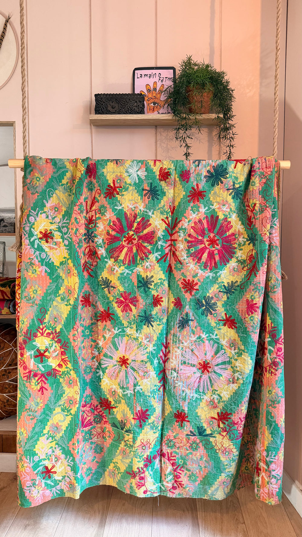 One-of-a-Kind Wanderlust Kantha #11