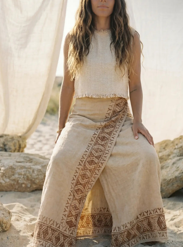 Nomad Cotton Wrap Skirt