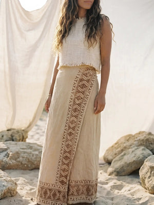 Nomad Cotton Wrap Skirt