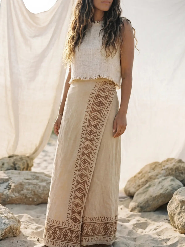 Nomad Cotton Wrap Skirt