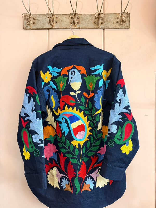 Denim Flora Shacket #11