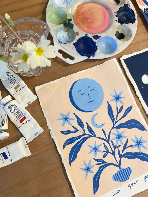 Blue Moon Art Print