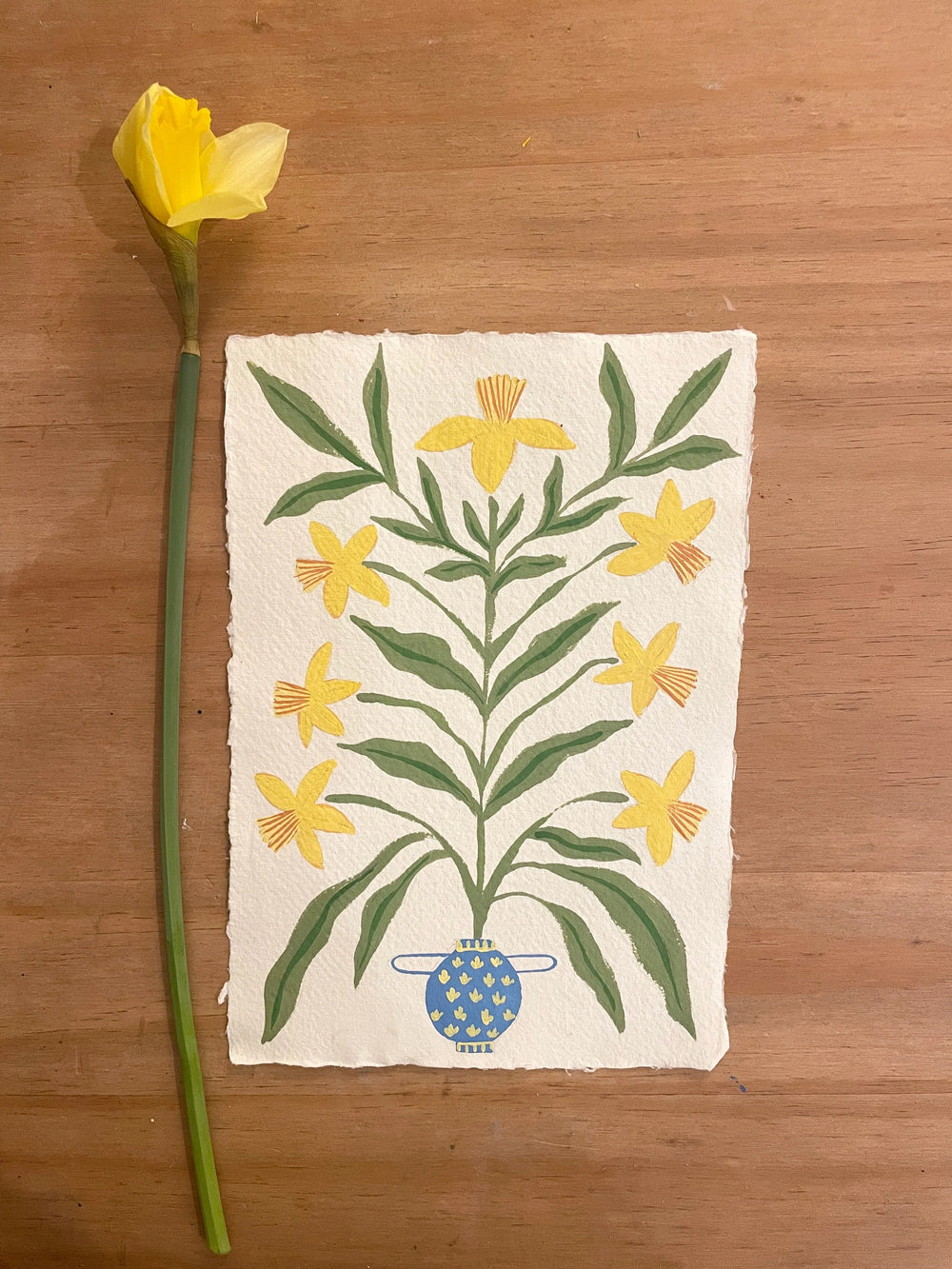 Hopeful Daffodil Art Print