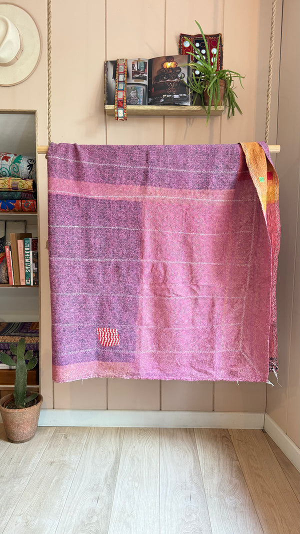 One-of-a-Kind Kantha Quilt #4