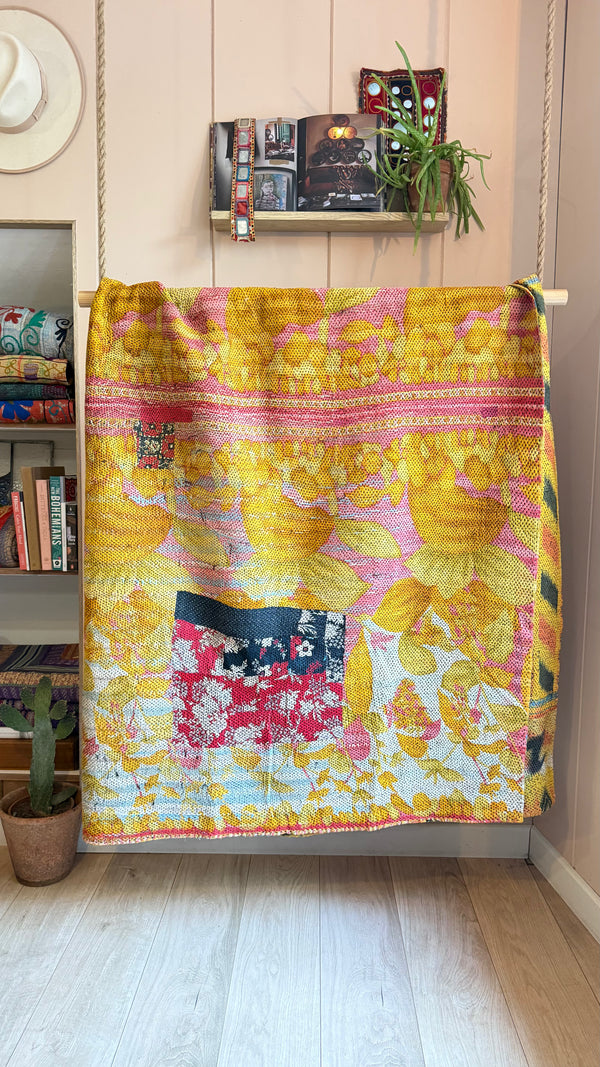 One-of-a-Kind Kantha Quilt #8