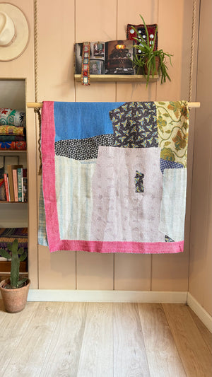 One-of-a-Kind Kantha Quilt #9