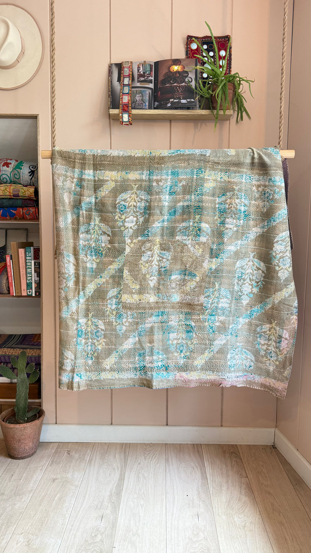 One-of-a-Kind Kantha Quilt #15