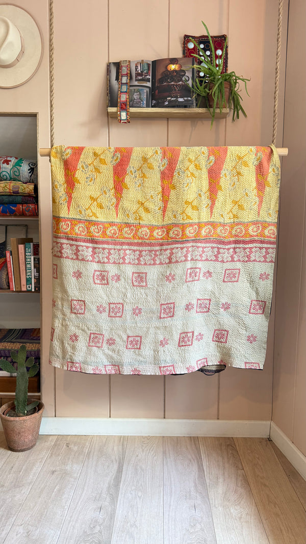 One-of-a-Kind Kantha Quilt #14