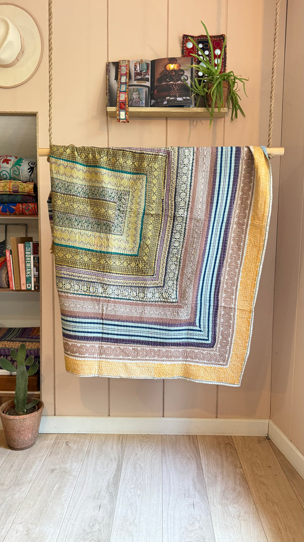One-of-a-Kind Kantha Quilt #10
