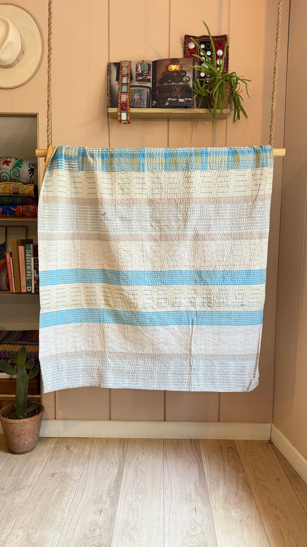 One-of-a-Kind Kantha Quilt #10