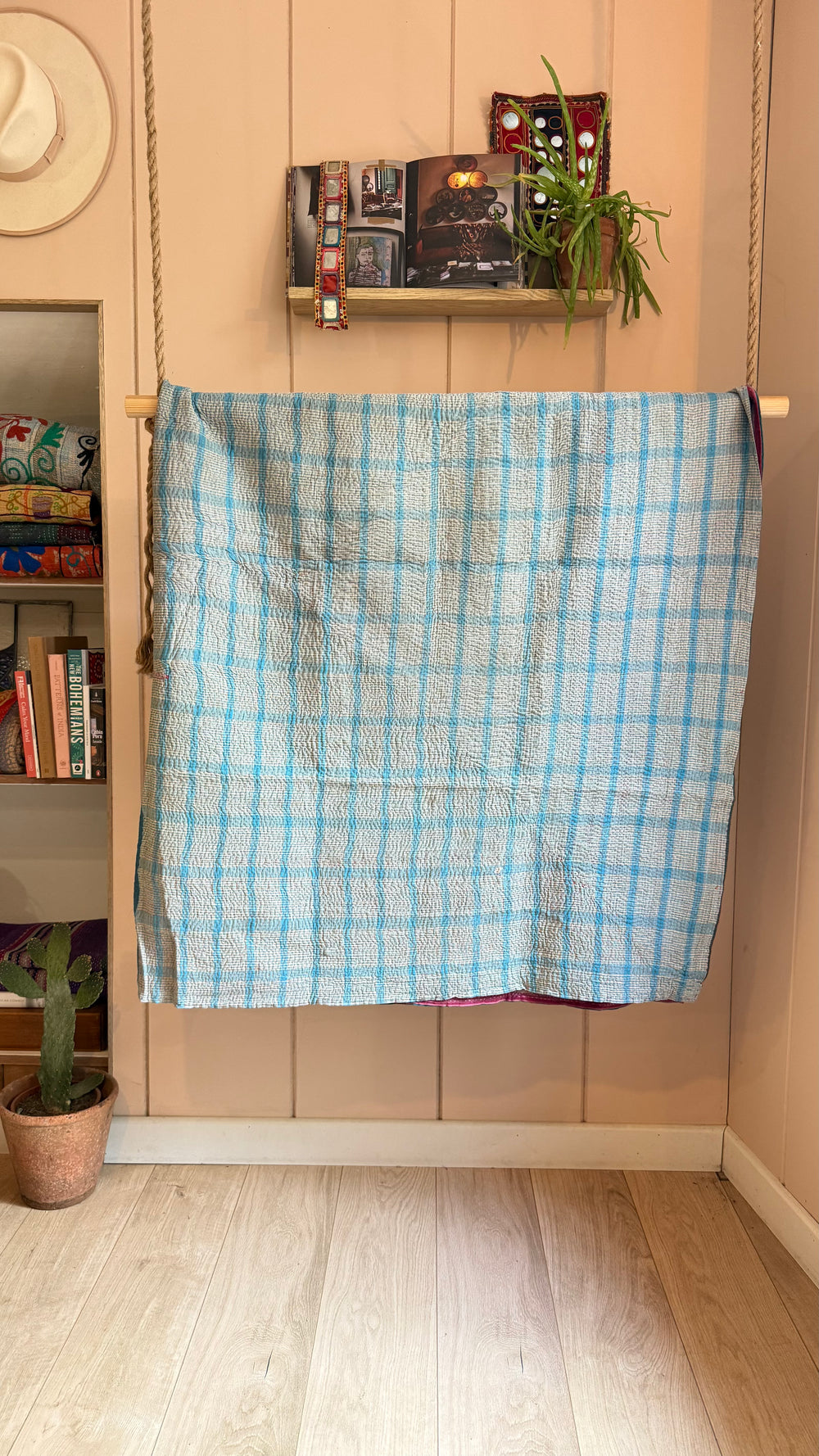 One-of-a-Kind Kantha Quilt #13