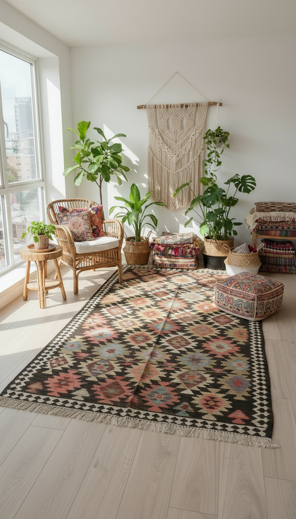 The Roya - Afghan Kilim Rug