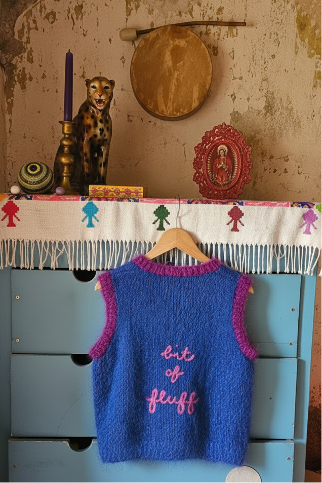 Jenny Rose Mohair Vest : Bit Of Fluff