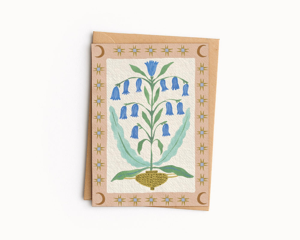 Moonlit Bluebell Art Card