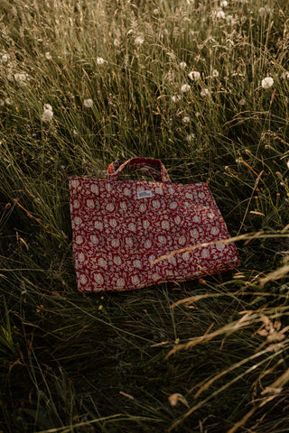 The Poppins bag - Madder red
