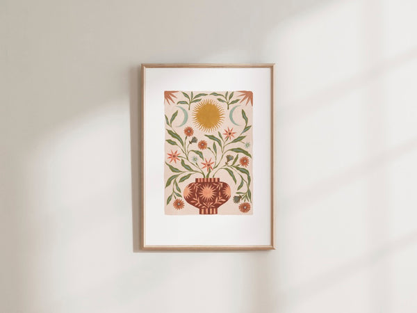 Spring Sunrise Vase Art Print