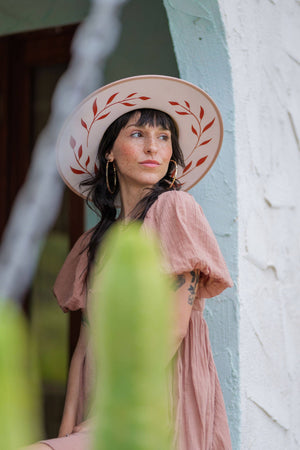 Calamity Jane Hat  (fedora, rancher, unique, festival): 57 (S/M)