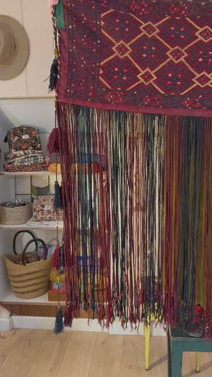 Rare Antique Afghan Wall Hanging