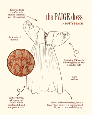 The Paige Dress - Dusty Peach