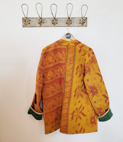 Kantha short robe - x large