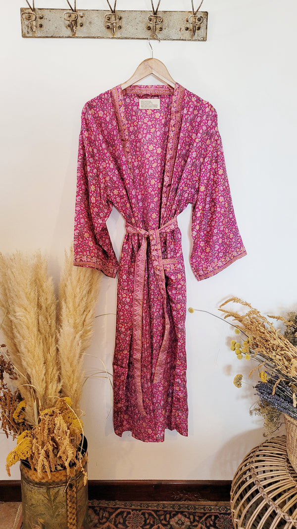 Vintage sari robe