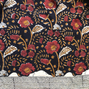 The Kate Dress, Bohemian Vintage Style Indian Block Printed. Vintage Indian block printed dress , close up of pattern