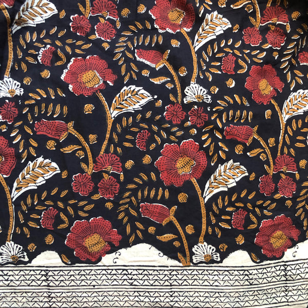 The Kate Dress, Bohemian Vintage Style Indian Block Printed. Vintage Indian block printed dress , close up of pattern