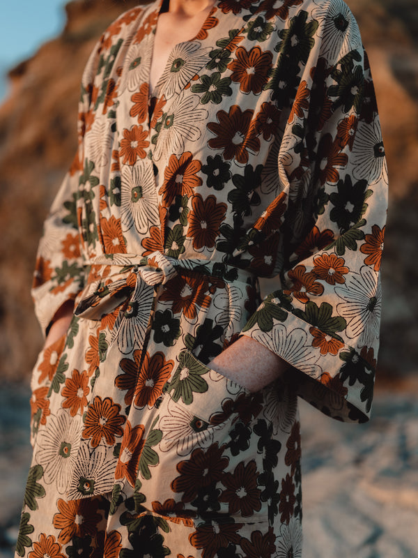 The 'Flower Power' Robe-  SAMPLE