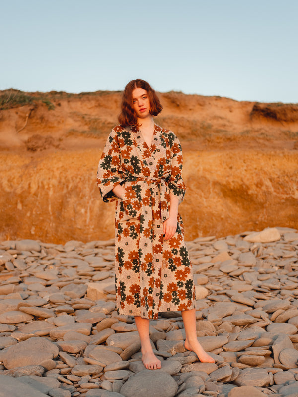 The 'Flower Power' Robe-  SAMPLE