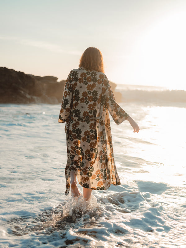 The 'Flower Power' Robe-  SAMPLE
