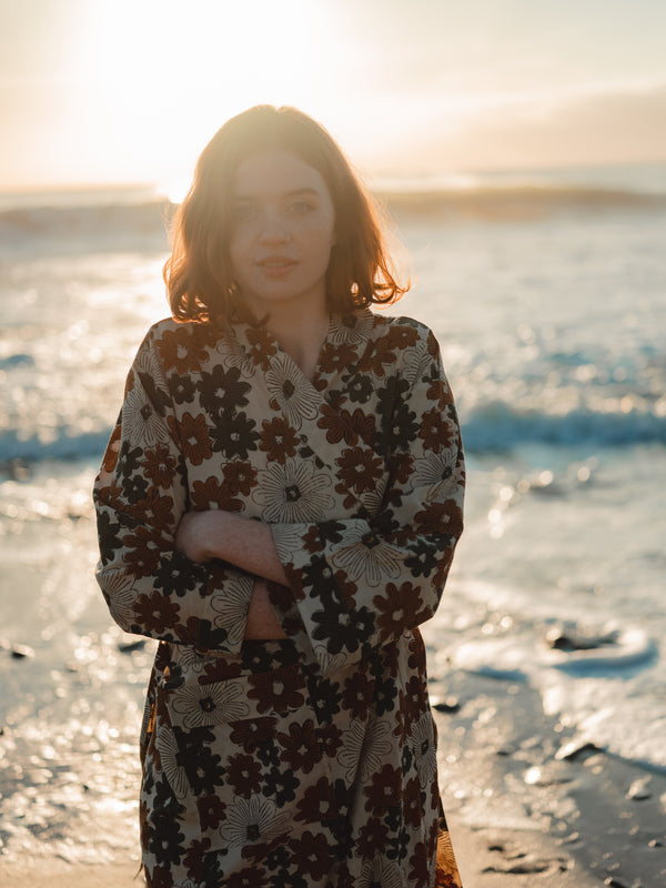 The 'Flower Power' Robe-  SAMPLE