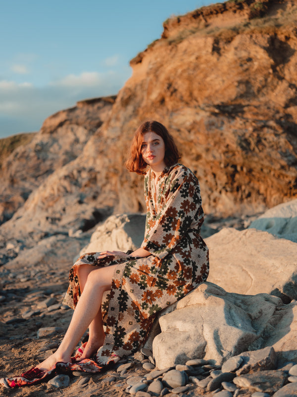 The 'Flower Power' Robe-  SAMPLE