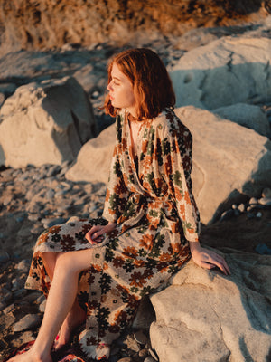 The 'Flower Power' Robe-  SAMPLE