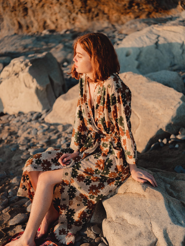 The 'Flower Power' Robe-  SAMPLE