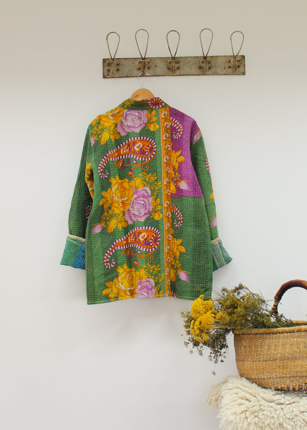 Kantha short robe - large