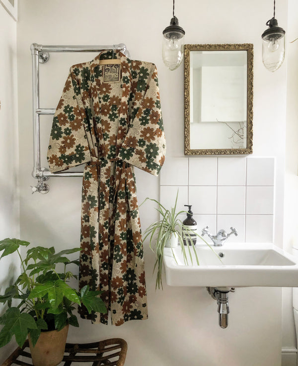 The 'Flower Power' Robe-  SAMPLE