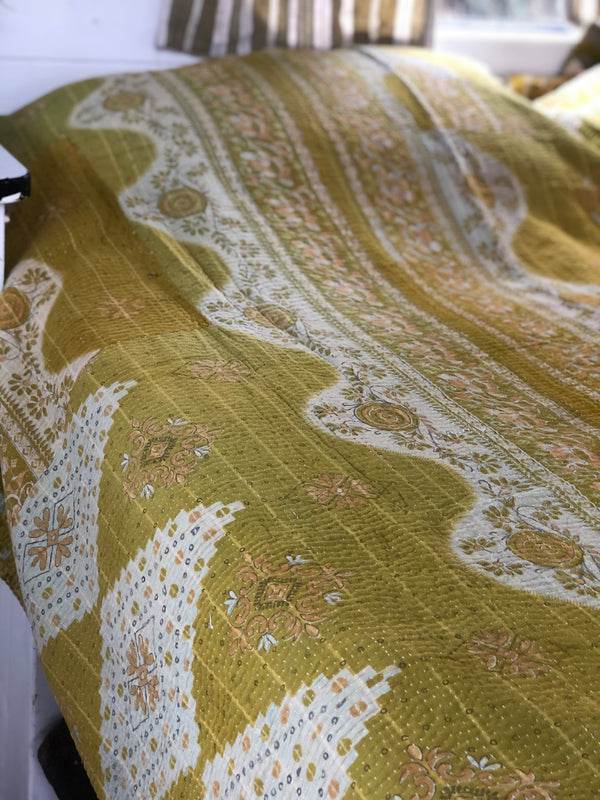 Vintage Kantha Throw