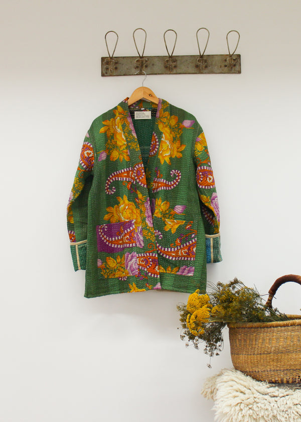 Kantha short robe - large