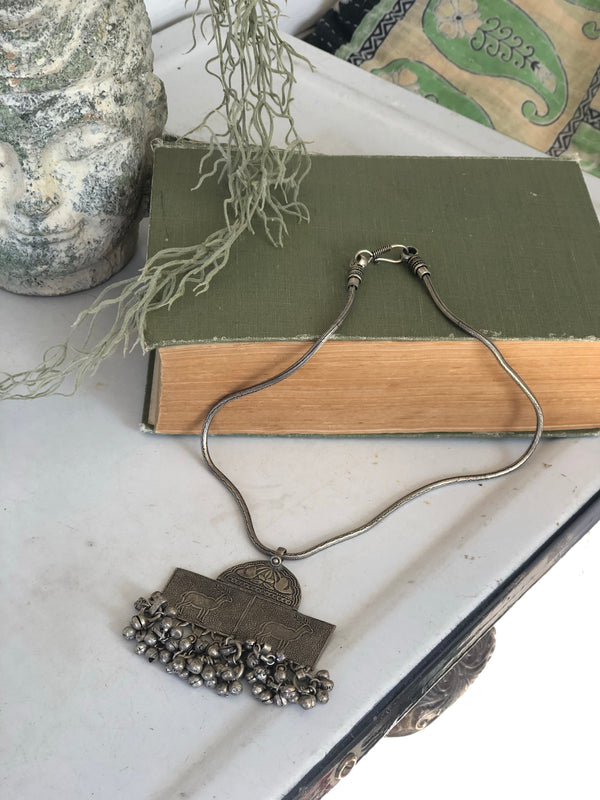 Vintage style Indian charm necklace